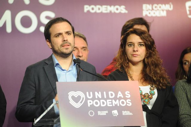El coordinador federal de IU, Alberto Garzón