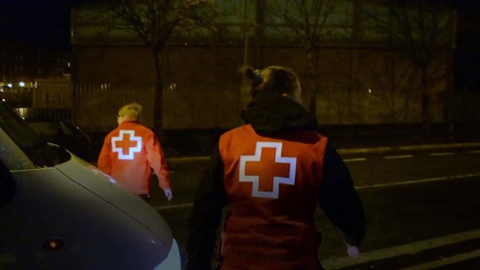 Una Unidad de Emergencia Social de Cruz Roja Española