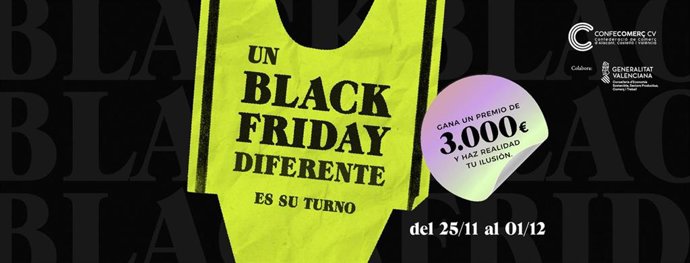 Imagen de la campaña 'Un Black Friday Diferente' impulsada por Confecomer CV