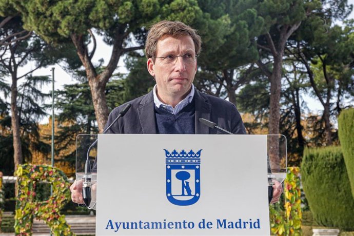 El alcalde de Madrid, José Luis Martínez-Almeida, participa en la presentación del programa de actividades Madrid Green Capital, en Madrid (España) a 24 de noviembre de 2019.