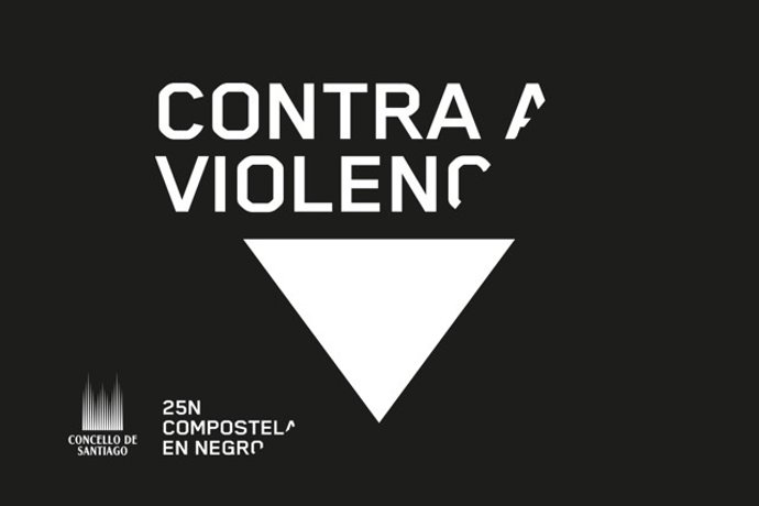Campaña Compostela en Negro contra a violencia machista