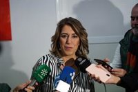 Susana Díaz critica que no haya declaración institucional por el 25N: "Es la rendición de PP y Cs a la ultraderecha"
