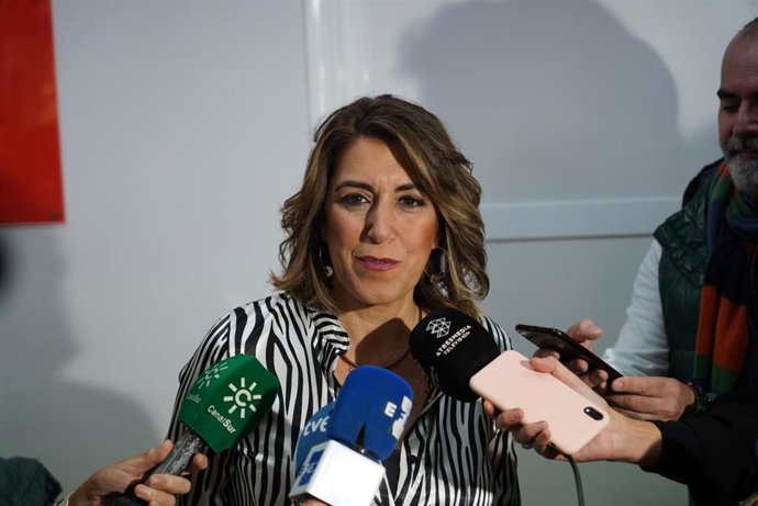 La secretaria general del PSOE de Andalucía, Susana Díaz, este sábado