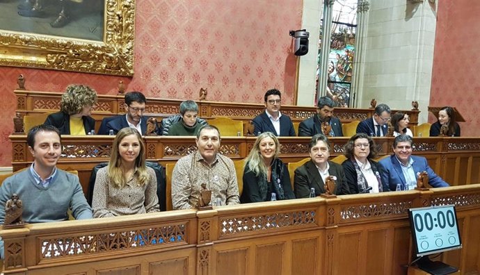 El portavoz del PP en el Consell de Mallorca, Lloren Galmés, en el debate de presupuestos del Consell