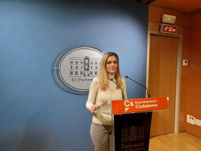 La portavoz adjunta de Ciudadanos en el Parlament balear, Patricia Guasp.