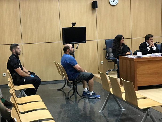 El acusado, durante el juicio