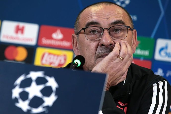 Maurizio Sarri en rueda de prensa