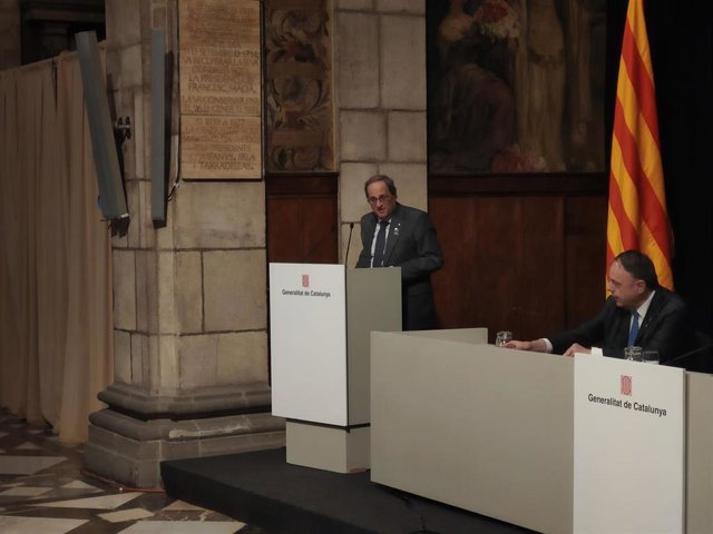 El presidente de la Generalitat, Quim Torra