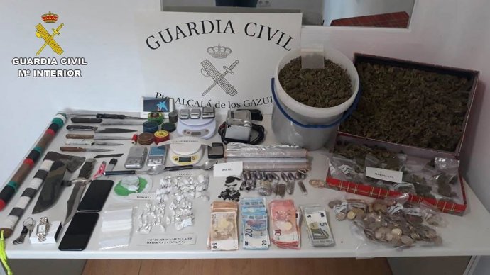 Droga incautada en Alcalá de los Gazules
