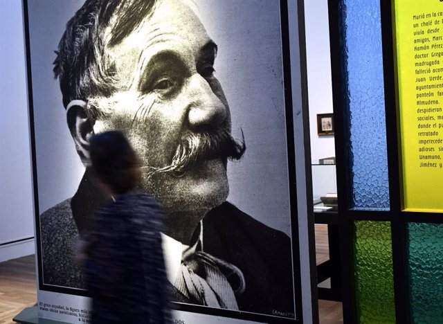 Retrato del novelista Benito Pérez Galdós en la exposición 'Benito Pérez Galdós. La verdad humana' en la Biblioteca Nacional Española (BCE), en Madrid, a 31 de octubre de 2019.