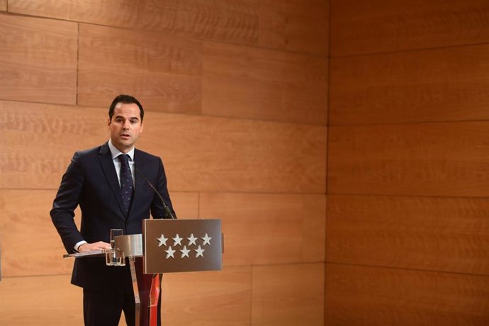Ignacio Aguado, en la rueda tras la celebración del Consejo