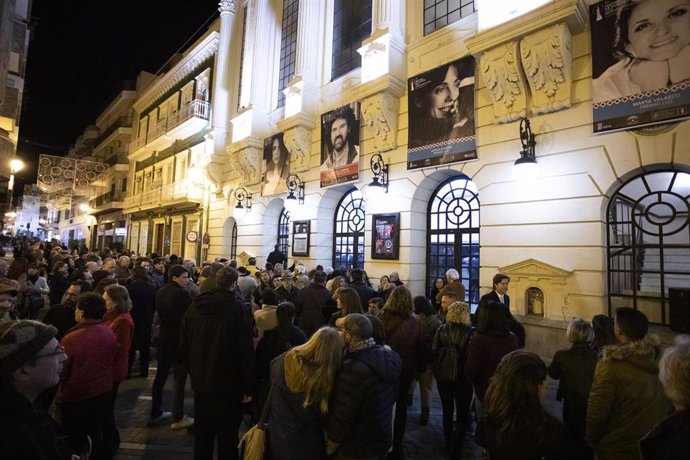 Público del Festival de Huelva de Cine Iberoamericano, en el Gran Teatro.