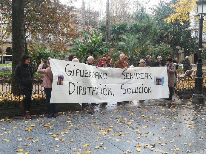 Concentración de Gipuzkoa Senideak.