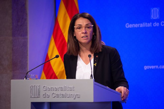 La consellera de la Presidncia i portaveu del Govern, Meritxell Budó en roda de premsa, Barcelona (Espanya), 26 de novembre del 2019.
