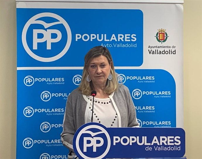 La presidenta del Grupo Municipal Popular en el Ayuntamiento de Valladolid, Pilar del Olmo.