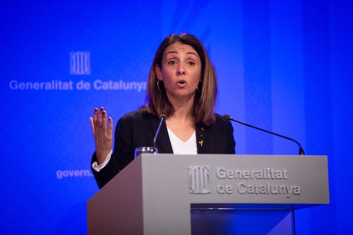 La consellera de Presidencia y portavoz del Govern, Meritxell Budó en rueda de prensa del Consell Executiu de la Generalitat, en Barcelona (España), a 26 de noviembre de 2019.