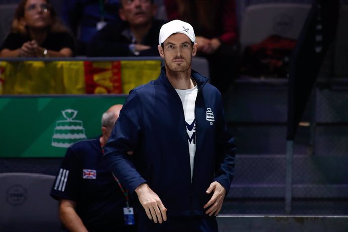 Andy Murray durante las Finales de la Copa Davis de Madrid 2019
