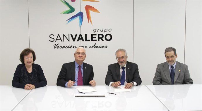Representantes del Grupo San Valero y de la Real Academia de Ciencias han suscrito el acuerdo
