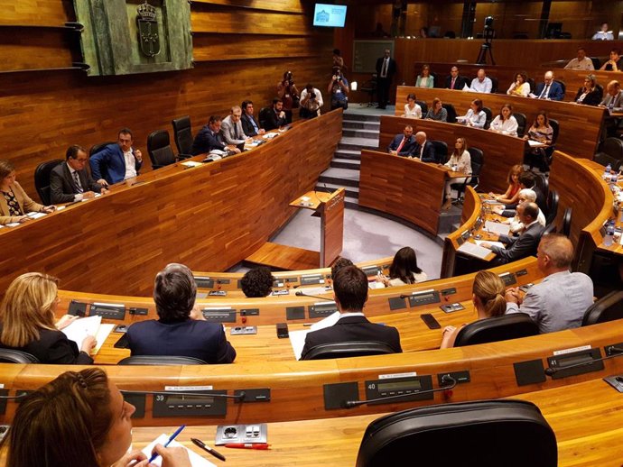 Pleno de la Junta General del Principado de Asturias.