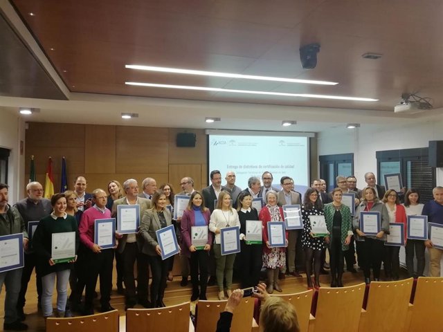 Entrega de certificaciones de calidad a 20 centros y unidades sanitarias de la provincia de Jaén
