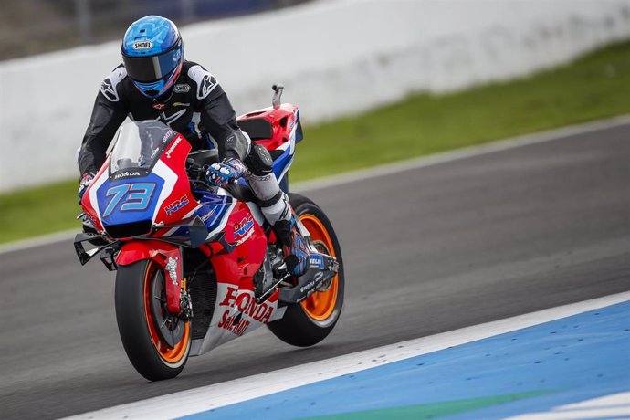 Álex Márquez durante los entrenamientos de MotoGP en el Circuito Jerez-Ángel Nieto