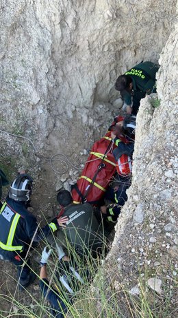 Imágenes del rescate facilitadas por Policía Local de Cieza