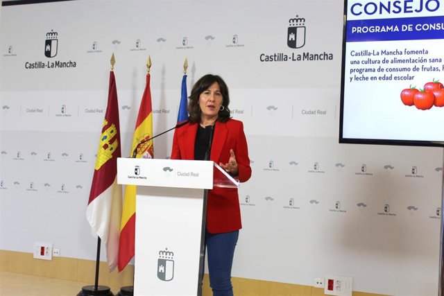 Blanca Fernández, portavoz, en consejo de Gobierno.