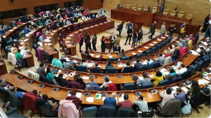 Acto 'Diputados por un día' celebrado en la Asamblea de Madrid