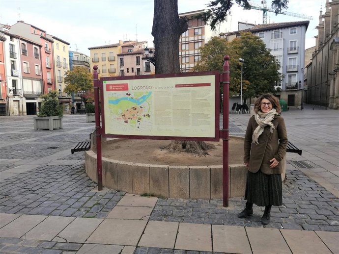 La concejal de Ciudadanos Rocío Fernández ha presentado la moción para convocar un concurso de ideas para reformar la Plaza del Mercado.