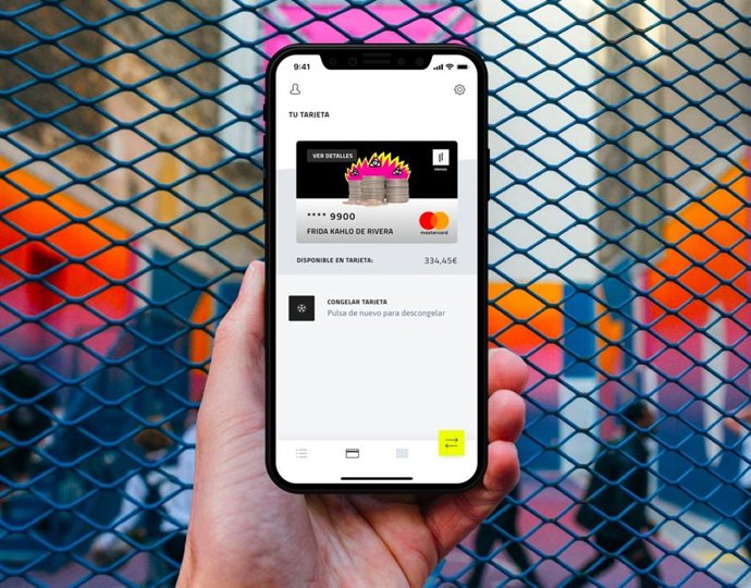 App de la fintech española Rebellion.