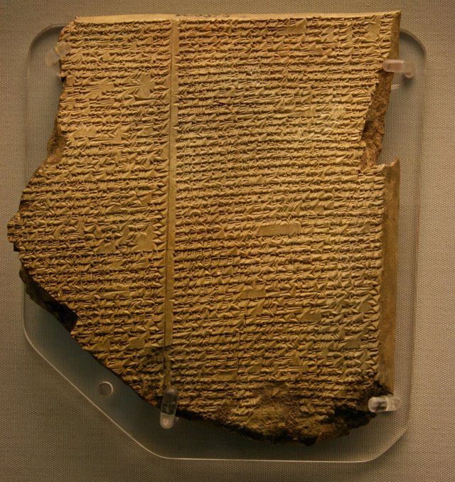 Tableta de la Inundación que se conserva en el Museo Británico
