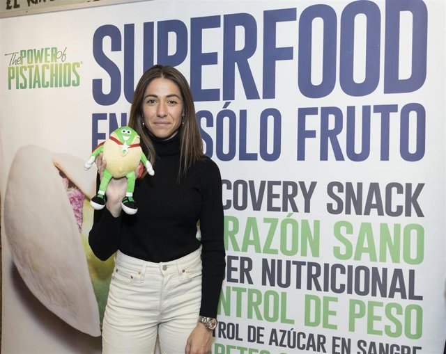 La centrocampista del FC Barcelona y de la selección española Vicky Losada en un acto publicitario