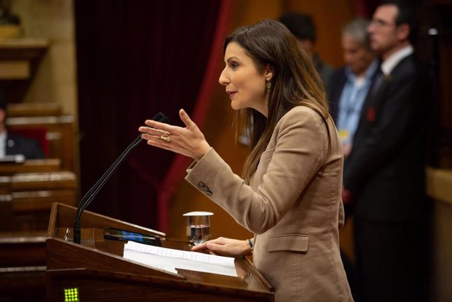 La portavoz de Ciudadanos en el Parlament de Catalunya y portavoz de la Ejecutiva del partido, Lorena Roldán, en una imagen de archivo.