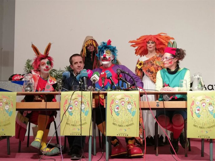 Rueda de prensa de 'Pirritx, Porrotx eta Marimotots' en Pamplona
