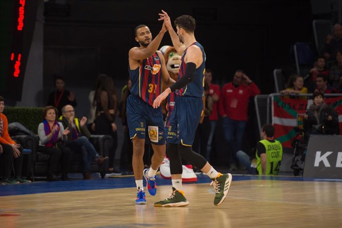 El Baskonia celebra una victoria