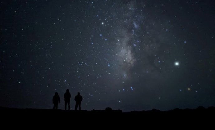 Modo astrofotografía en un teleéfono Pixel.