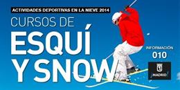 Imagen de recurso del cartel promocional del programa de Esquí y Snow del Ayuntamiento de Madrid en 2014.