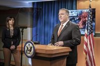 Pompeo traslada el apoyo de EEUU a Duque en plena jornada de protestas en Colombia