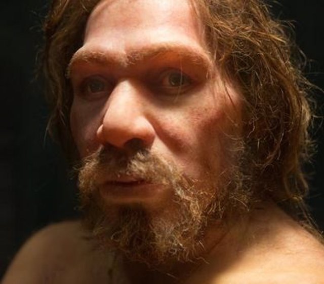 Recreación de varón neandertal