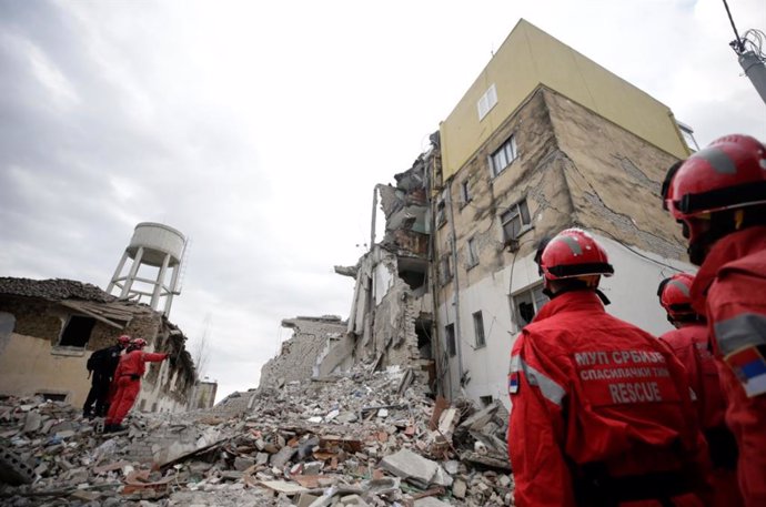 Imagen de los destrozos tras el terremoto que ha sacudido albania el pasado mart