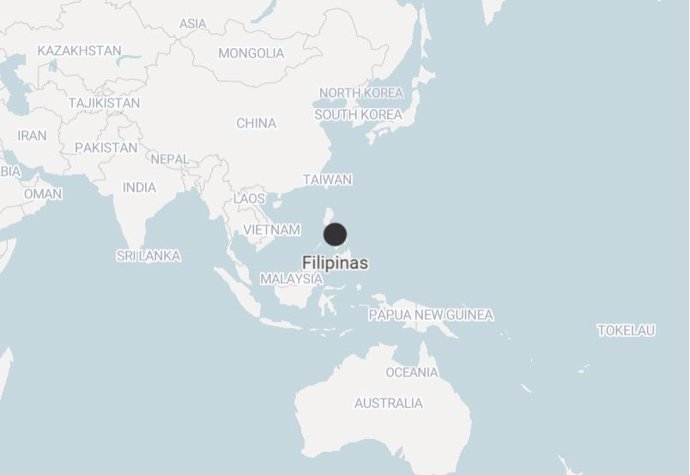 Imagen en el mapa de Filipinas 