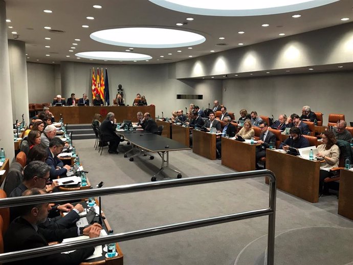 Pleno de la Diputación de Barcelona.