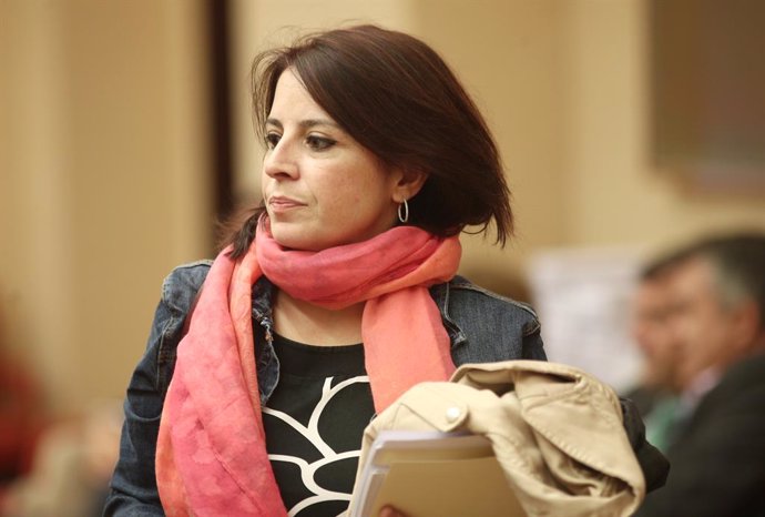 La portaveu del PSOE al Congrés dels Diputats, Adriana Lastra, durant la reunió de la Diputació Permanent del Congrés, Madrid (Espanya), 27 de novembre del 2019.
