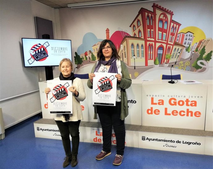 La concejala de Educación y Juventud y la responsable de La Gota de Leche han presentado el concurso 'Diciembre en Corto', que celebra su décima edición este año con una master class de cine.