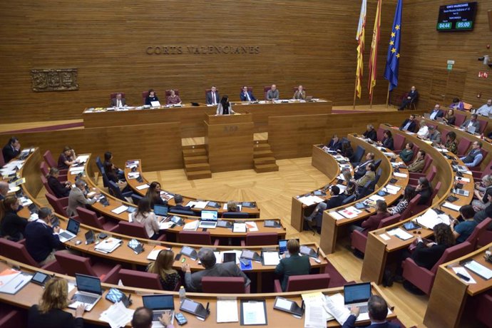 La síndica de Unides Podem, Naiara Davó, interviene en Les Corts