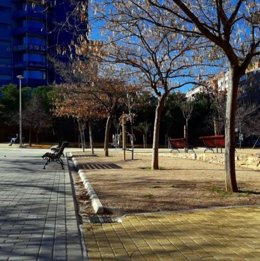 Imagen de una de las calles pavimentadas de la ciudad de Madrid.