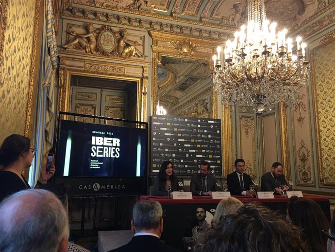 Presentación de la 1 edición de Iberseries, el festival internacional de serie en español en Casa América (Madrid)