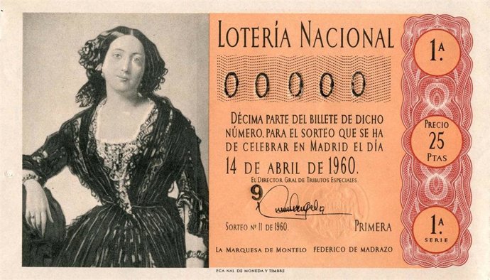 Imagen de capilla para un sorteo de Lotería Nacional, 'La Marquesa de Montelo', de Federico Madrazo