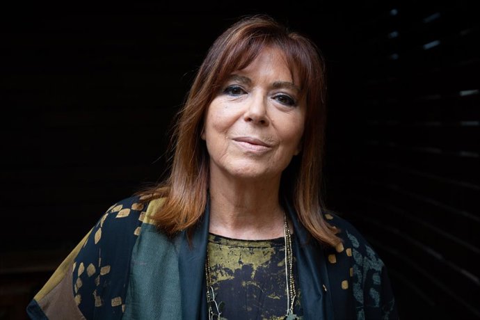 La cantant i guitarrista, Maria del Mar Bonet, durant la presentació del seu concert 'Barnasants, Canó d?Autor'. 