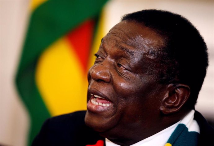 El presidente de Zimbabue, Emmerson Mnangagwa